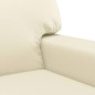 vidaXL 2-tlg. Sofagarnitur Creme Kunstleder vidaXL 2-tlg. Sofagarnitur Creme Kunstleder
