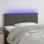 vidaXL LED Kopfteil Dunkelgrau 100x5x78/88 cm Samt vidaXL LED Kopfteil Dunkelgrau 100x5x78/88 cm Samt