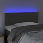 vidaXL LED Kopfteil Dunkelgrau 100x5x78/88 cm Samt vidaXL LED Kopfteil Dunkelgrau 100x5x78/88 cm Samt