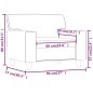 vidaXL Sessel Weinrot 60 cm Kunstleder vidaXL Sessel Weinrot 60 cm Kunstleder