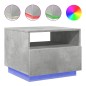 vidaXL Couchtisch mit LED-Leuchten Betongrau 50x49x40 cm vidaXL Couchtisch mit LED-Leuchten Betongrau 50x49x40 cm