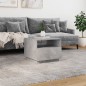 vidaXL Couchtisch mit LED-Leuchten Betongrau 50x49x40 cm vidaXL Couchtisch mit LED-Leuchten Betongrau 50x49x40 cm