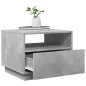 vidaXL Couchtisch mit LED-Leuchten Betongrau 50x49x40 cm vidaXL Couchtisch mit LED-Leuchten Betongrau 50x49x40 cm