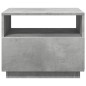 vidaXL Couchtisch mit LED-Leuchten Betongrau 50x49x40 cm vidaXL Couchtisch mit LED-Leuchten Betongrau 50x49x40 cm