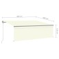 Gelenkarmmarkise Automatisch mit Jalousie 4x3 m Creme Gelenkarmmarkise Automatisch mit Jalousie 4x3 m Creme