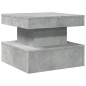 vidaXL Couchtisch mit LED-Leuchten Betongrau 50x50x40 cm vidaXL Couchtisch mit LED-Leuchten Betongrau 50x50x40 cm