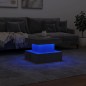 vidaXL Couchtisch mit LED-Leuchten Betongrau 50x50x40 cm vidaXL Couchtisch mit LED-Leuchten Betongrau 50x50x40 cm
