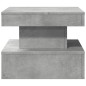 vidaXL Couchtisch mit LED-Leuchten Betongrau 50x50x40 cm vidaXL Couchtisch mit LED-Leuchten Betongrau 50x50x40 cm