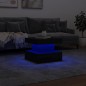 vidaXL Couchtisch mit LED-Leuchten Schwarz 50x50x40 cm vidaXL Couchtisch mit LED-Leuchten Schwarz 50x50x40 cm