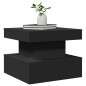 vidaXL Couchtisch mit LED-Leuchten Schwarz 50x50x40 cm vidaXL Couchtisch mit LED-Leuchten Schwarz 50x50x40 cm