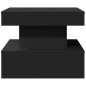 vidaXL Couchtisch mit LED-Leuchten Schwarz 50x50x40 cm vidaXL Couchtisch mit LED-Leuchten Schwarz 50x50x40 cm