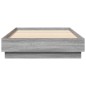 vidaXL Bettgestell Grau Sonoma 90x190 cm Holzwerkstoff vidaXL Bettgestell Grau Sonoma 90x190 cm Holzwerkstoff