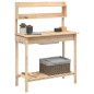 vidaXL Pflanztisch mit Waschbecken 147,5x44x139,5 cm Massivholz Tanne vidaXL Pflanztisch mit Waschbecken 147,5x44x139,5 cm Massivholz Tanne