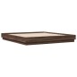 vidaXL Bettgestell Braun Eichen-Optik 200x200 cm Holzwerkstoff vidaXL Bettgestell Braun Eichen-Optik 200x200 cm Holzwerkstoff