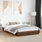 vidaXL Bettgestell Braun Eichen-Optik 140x200 cm Holzwerkstoff vidaXL Bettgestell Braun Eichen-Optik 140x200 cm Holzwerkstoff