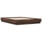 vidaXL Bettgestell Braun Eichen-Optik 140x190 cm Holzwerkstoff vidaXL Bettgestell Braun Eichen-Optik 140x190 cm Holzwerkstoff