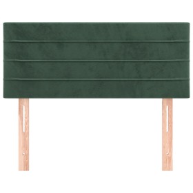 vidaXL Kopfteil Dunkelgrün 100x5x78/88 cm Samt