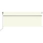Automatische Markise mit Jalousie LED Windsensor 4,5x3 m Creme Automatische Markise mit Jalousie LED Windsensor 4,5x3 m Creme