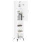 Highboard Hochglanz-Weiß 34,5x34x180 cm Holzwerkstoff Highboard Hochglanz-Weiß 34,5x34x180 cm Holzwerkstoff