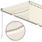 Automatische Markise mit Jalousie LED Windsensor 4,5x3 m Creme Automatische Markise mit Jalousie LED Windsensor 4,5x3 m Creme