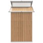 vidaXL Geräteschuppen Braun 270x130x208,5 cm Verzinkter Stahl vidaXL Geräteschuppen Braun 270x130x208,5 cm Verzinkter Stahl
