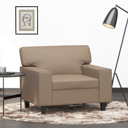 vidaXL Sessel Cappuccino-Braun 60 cm Kunstleder