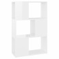 vidaXL Bücherregal Raumteiler Hochglanz-Weiß 60x24x94 cm Holzwerkstoff vidaXL Bücherregal Raumteiler Hochglanz-Weiß 60x24x94 cm Holzwerkstoff