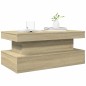 vidaXL Couchtisch mit LED-Leuchten Sonoma-Eiche 90x50x40 cm vidaXL Couchtisch mit LED-Leuchten Sonoma-Eiche 90x50x40 cm