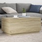 vidaXL Couchtisch mit LED-Leuchten Sonoma-Eiche 90x50x40 cm vidaXL Couchtisch mit LED-Leuchten Sonoma-Eiche 90x50x40 cm
