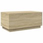vidaXL Couchtisch mit LED-Leuchten Sonoma-Eiche 90x50x40 cm vidaXL Couchtisch mit LED-Leuchten Sonoma-Eiche 90x50x40 cm
