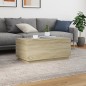 vidaXL Couchtisch mit LED-Leuchten Sonoma-Eiche 90x50x40 cm vidaXL Couchtisch mit LED-Leuchten Sonoma-Eiche 90x50x40 cm