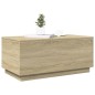 vidaXL Couchtisch mit LED-Leuchten Sonoma-Eiche 90x50x40 cm vidaXL Couchtisch mit LED-Leuchten Sonoma-Eiche 90x50x40 cm