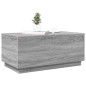 vidaXL Couchtisch mit LED-Leuchten Grau Sonoma 90x50x40 cm vidaXL Couchtisch mit LED-Leuchten Grau Sonoma 90x50x40 cm