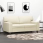 vidaXL 2-Sitzer-Sofa Creme 120 cm Kunstleder vidaXL 2-Sitzer-Sofa Creme 120 cm Kunstleder