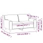 vidaXL 2-Sitzer-Sofa Creme 120 cm Kunstleder vidaXL 2-Sitzer-Sofa Creme 120 cm Kunstleder