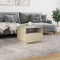 vidaXL Couchtisch mit LED-Leuchten Sonoma-Eiche 50x49x40 cm vidaXL Couchtisch mit LED-Leuchten Sonoma-Eiche 50x49x40 cm