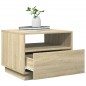 vidaXL Couchtisch mit LED-Leuchten Sonoma-Eiche 50x49x40 cm vidaXL Couchtisch mit LED-Leuchten Sonoma-Eiche 50x49x40 cm
