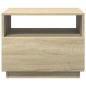 vidaXL Couchtisch mit LED-Leuchten Sonoma-Eiche 50x49x40 cm vidaXL Couchtisch mit LED-Leuchten Sonoma-Eiche 50x49x40 cm