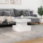 vidaXL Couchtisch mit LED-Leuchten Weiß 50x50x40 cm vidaXL Couchtisch mit LED-Leuchten Weiß 50x50x40 cm