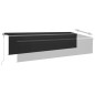 Automatische Markise mit Volant LED & Windsensor 6x3m Anthrazit Automatische Markise mit Volant LED & Windsensor 6x3m Anthrazit