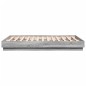 vidaXL Bettgestell Grau Sonoma 140x190 cm Holzwerkstoff vidaXL Bettgestell Grau Sonoma 140x190 cm Holzwerkstoff