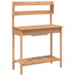 vidaXL Pflanztisch mit Waschbecken 147,5x44x139,5 cm Massivholz Tanne vidaXL Pflanztisch mit Waschbecken 147,5x44x139,5 cm Massivholz Tanne
