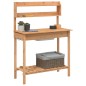 vidaXL Pflanztisch mit Waschbecken 147,5x44x139,5 cm Massivholz Tanne vidaXL Pflanztisch mit Waschbecken 147,5x44x139,5 cm Massivholz Tanne