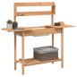 vidaXL Pflanztisch mit Waschbecken 147,5x44x139,5 cm Massivholz Tanne vidaXL Pflanztisch mit Waschbecken 147,5x44x139,5 cm Massivholz Tanne