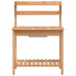 vidaXL Pflanztisch mit Waschbecken 147,5x44x139,5 cm Massivholz Tanne vidaXL Pflanztisch mit Waschbecken 147,5x44x139,5 cm Massivholz Tanne