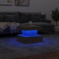 vidaXL Couchtisch mit LED-Leuchten Sonoma-Eiche 50x50x40 cm vidaXL Couchtisch mit LED-Leuchten Sonoma-Eiche 50x50x40 cm