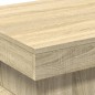 vidaXL Couchtisch mit LED-Leuchten Sonoma-Eiche 50x50x40 cm vidaXL Couchtisch mit LED-Leuchten Sonoma-Eiche 50x50x40 cm