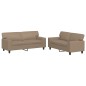 vidaXL 2-tlg. Sofagarnitur Cappuccino-Braun Kunstleder vidaXL 2-tlg. Sofagarnitur Cappuccino-Braun Kunstleder