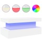 vidaXL Couchtisch mit LED-Leuchten Weiß 90x50x40 cm vidaXL Couchtisch mit LED-Leuchten Weiß 90x50x40 cm