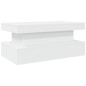 vidaXL Couchtisch mit LED-Leuchten Weiß 90x50x40 cm vidaXL Couchtisch mit LED-Leuchten Weiß 90x50x40 cm